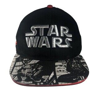 Star Wars Lucasfilms Comic strip bill ,B&W Snap Back Hat Cap One Size Fits Most